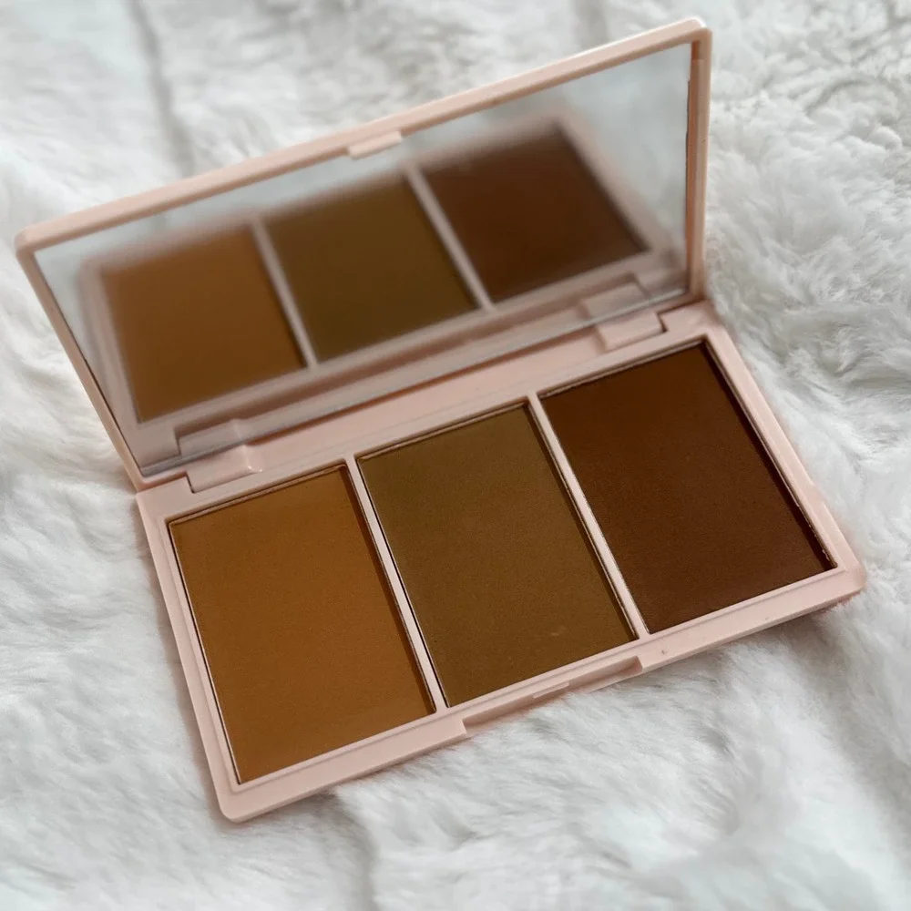 Basic Beauty Bronzy AF Bronzer Palette‎ 3 Shades Snatchural Cinnamon Bad Bronzey